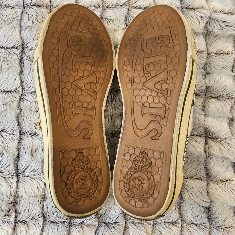 Vintage Elvis Presley Graceland Shoes Size 6 canvas king Rock N Roll Music RARE